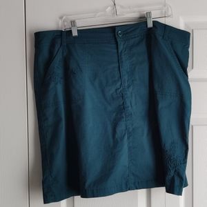 Croft & Barrow Teal Stretch Skort - Plus Size 16W (EUC)